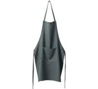 Tablier Ajustable avec Poche 70x85cm Lin Lavé Coloris Ardoise - MARGAUX -