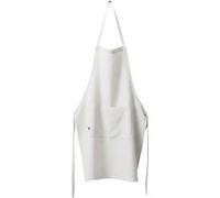 Tablier Ajustable avec Poche 70x85cm Lin Lavé Coloris Craie - MARGAUX - ALTOBUY Blanc G