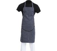 Tablier Bavette Avec Poche Whites Rayé Marine Et Blanc Whites Chefs Clothing
