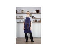 Tablier Bavette En Coton Southside Bleu Marine Southside