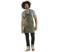 Tablier Bavette Mixte Nordic Base Vert Denim 70 x 75 cm Chaud Devant Noir