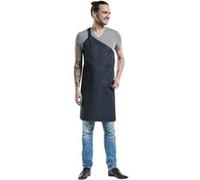 Tablier Bavette Skew Blue Denim Chaud Devant Bleu