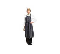Tablier Bavette Tissé Chef Works Premium Rayures Bleue Marine Et Blanches Chef Works