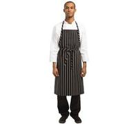 Tablier Bavette Tissé Chef Works Premium Rayures Noires Et Blanches Chef Works Blanc G