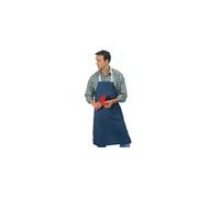 Tablier coton bleu dim 100 x 70 cm toile coton - bavette - tous usages