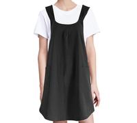 Tablier croisé pour femme avec poches - de chef avec poches | de chef pour jardinage et pâtisserie multifonction, Noir , riferimento alla descrizione
