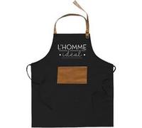 Tablier cuisine brodé l'homme idéal avec poche avant barbecue