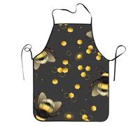 Tablier Cuisine Miel d'abeille mignonne Tabliers Restaurant 52x72cm Femme | Professionnelle Tablier de Cuisine Supérieure Tabliers Femme pour Jardin Restaurant