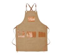 Tablier d'atelier avec fentes à outils et corps en toile, bandoulière pour barbiers, fabricants, chefs et travaux manuels, station de toilettage, artiste
