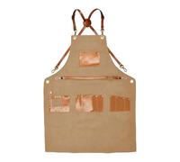 Tablier d'atelier avec fentes à outils et corps en toile, bandoulière pour barbiers, fabricants, chefs et travaux manuels, station de toilettage, artiste