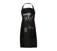 Tablier de barbier réglable de qualité professionnelle, design imprimé moderne pour stylistes de salon, cuisine et projets à domicile, vêtements de travail en polyester, tablier de salon professionnel