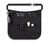 Tablier de coiffeur avec ceinture réglable et cinq poches pour un rangement organisé, style demi-taille pour plus de commodité et de facilité de mouvement