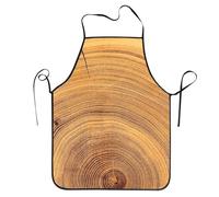 Tablier de Cuisine Anneaux d'arbres Grain Tabliers de Service 52x72cm Homme | Professionnelle Tablier Barbecue Réglable Serveurs Tabliers pour Jardin Familial