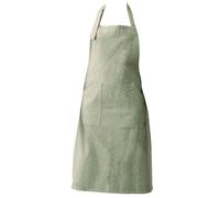 Tablier de cuisine double poche coton 70x90 cm collection HONO vert opale