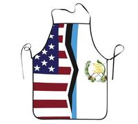 Tablier de Cuisine Drapeau des États-Unis et du Guatemala Tabliers 52x72cm | Robuste Tablier Cuisine Professionnelle Serveurs Tabliers pour Restaurant Jardin