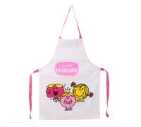 Tablier de cuisine enfant MONSIEUR MADAME rose