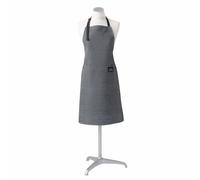 Douceur d'Intérieur, Tablier avec Poche (60 x 84 cm) Harold Gris, Chambray Uni