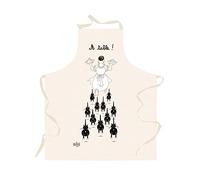 Tablier de cuisine rectangulaire en coton Les chats de Dubout