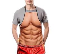 Tablier de Cuisine Sexy Tablier, 1 article Imperméable 3D Drôle avec Motif, Tablier Barbecue Homme Tablier de Cuisine Fantaisie Creatif, Pour Barbecue Fête Cadeau pour Homme Cadeau de Saint