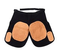 Tablier de maréchal-ferrant Robuste avec Cuir de Vache Amovible et Poches renforcées pour Accessoires de Travail Stables à la Ferme, matériau en Toile Durable
