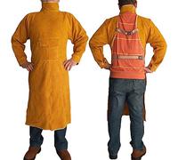 Tablier De Soudage En Cuir Avec Manche, Veste De Soudage Robuste, Manteau De Soudure Résistante À Chaleur À Flamme Pour Les Femmes