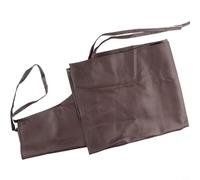 Tablier de soudage en cuir imperméable et résistant au feu avec poches pour homme et femme, tablier réglable 100 x 65 cm