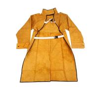 Tablier de soudage ignifuge à manches longues, 120Cm, vêtements protection for soudeur, cuir fendu, résistant au feu Vetement de Travail Soudure