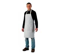 Tablier de soudeur à bavette en croûte de cuir de vachette - gris clair - 120 x 90 cm Coverguard