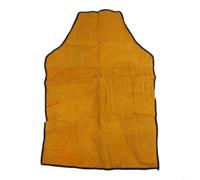 Tablier de soudeur en cuir de vachette 65 x 90 cm résistant à la chaleur | Cuir de vachette, résistant aux étincelles, résistant à la chaleur jusqu'à 500 °C, protège contre les éclaboussures