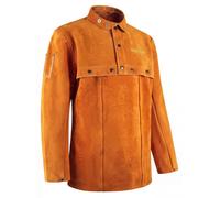 Tablier de soudeur en cuir, marron, taille XL