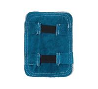 Tablier de soudure, Gants de soudage haute température résistants aux hautes températures, coussinet ignifugé, dos de main confortable en cuir de vachette aluminisé(Blauw)