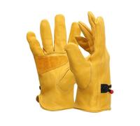Tablier de soudure, Gants en cuir de vachette, protection thermique for soudage, protection souple et sensible des doigts, protection for la manutention(L)