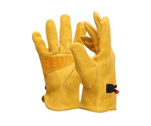 Tablier de soudure, Gants en cuir de vachette, protection thermique for soudage, protection souple et sensible des doigts, protection for la manutention(L)