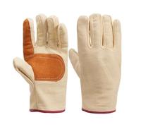 Tablier de soudure, Gants en toile épaisse, paume et index renforcés, for soudeur, isolation thermique, résistants à l'usure, for travaux de construction.