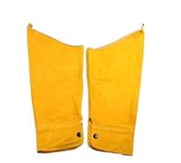 Tablier de soudure, Manchon de soudeur professionnel 60 cm en cuir de vachette fendu, protection contre les flammes.(Giallo)