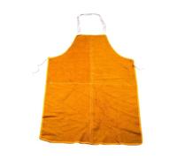 Tablier de soudure, Tablier de soudage en cuir de vachette lavable, isolant et chaud, vêtement de protection for forgeron(70X100cm)