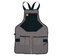 Tablier de travail, 13 poches, en toile, gris, longueur totale