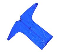 Tablier de Travail Bleu Imperméable et Résistant à L'huile, Unisexe | PVC Transparent Épais, Manches Longues, Taille L, pour Abattoirs et Milieux Aquatiques
