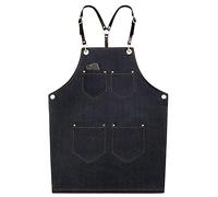 Tablier de travail, Tabliers for hommes, tablier de charpentier(Black)