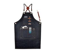 Tablier de travail, Tabliers for hommes, tablier de charpentier(Black)
