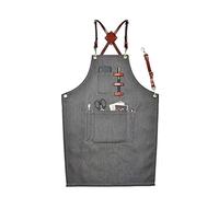 Tablier de travail, Tabliers for hommes, tablier de charpentier(Gris)