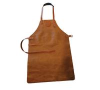 Tablier en cuir marron OFYR