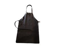 OFYR Tablier de cuisine en cuir noir
