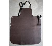 Tablier en cuir Ultra résistant - Qualité professionnelle pour soudeur, maréchal-ferrant, menuisier 80 x 100 cm