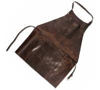 Tablier en cuir véritable Beavercraft marron AP2X