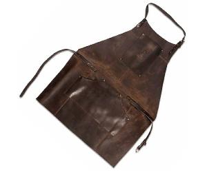 Tablier en cuir véritable Beavercraft marron AP2X