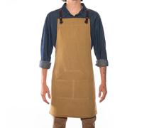 Tablier en lin n°173 moutarde