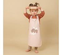 Tablier enfant imperméable Happy clouds rose