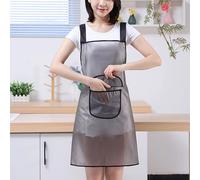 Tablier imperméable pour femmes, pour la cuisine, la salle de bain, le travail, les tâches ménagères, les cadeaux, la fête des mères. Avec attaches au cou et à la taille, résistant aux taches et à la 