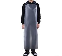 Tablier imperméable PVC transparent Tablier de cuisine Tablier à bavoir résistant à l'huile pour cuisine pâtisserie barbecue restaurant 120 x 65 cm (120 x 65 cm)